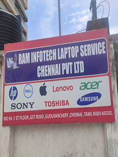Ram Infotech laptop service center branch in Guduvanchery